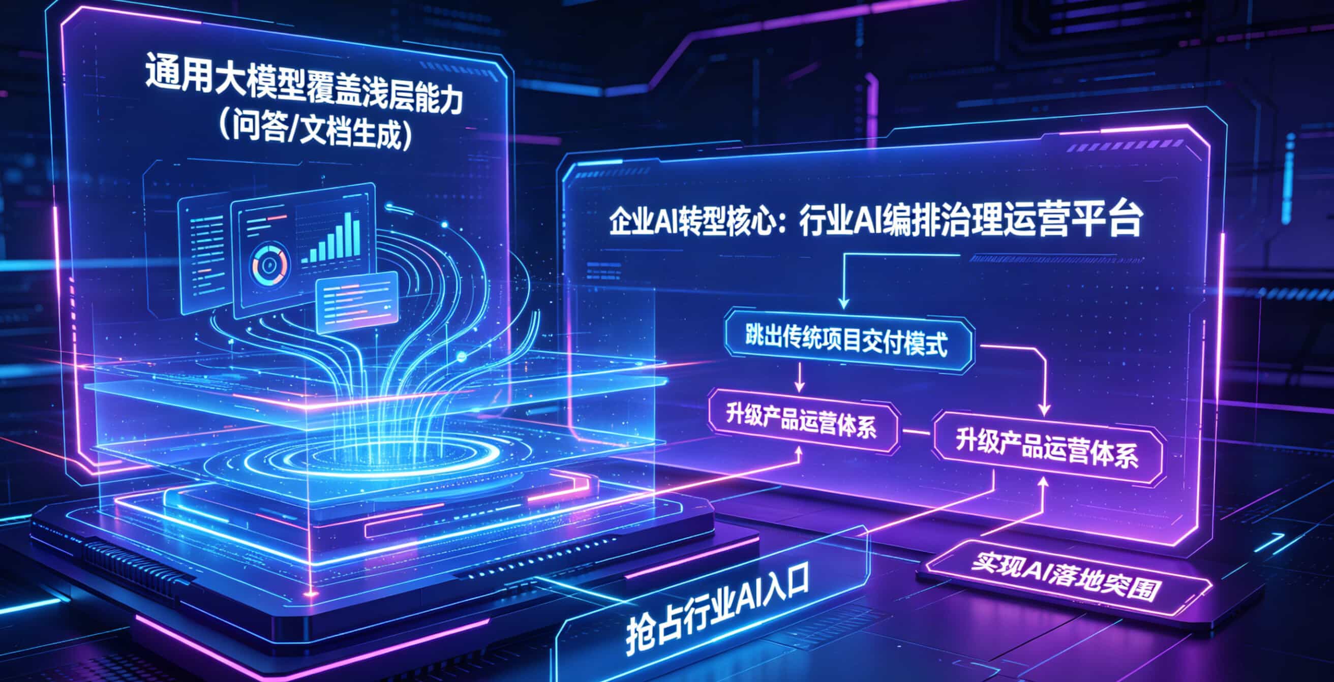 通用大模型横扫一切！企业AI转型最大误区：只做功能，不建体系